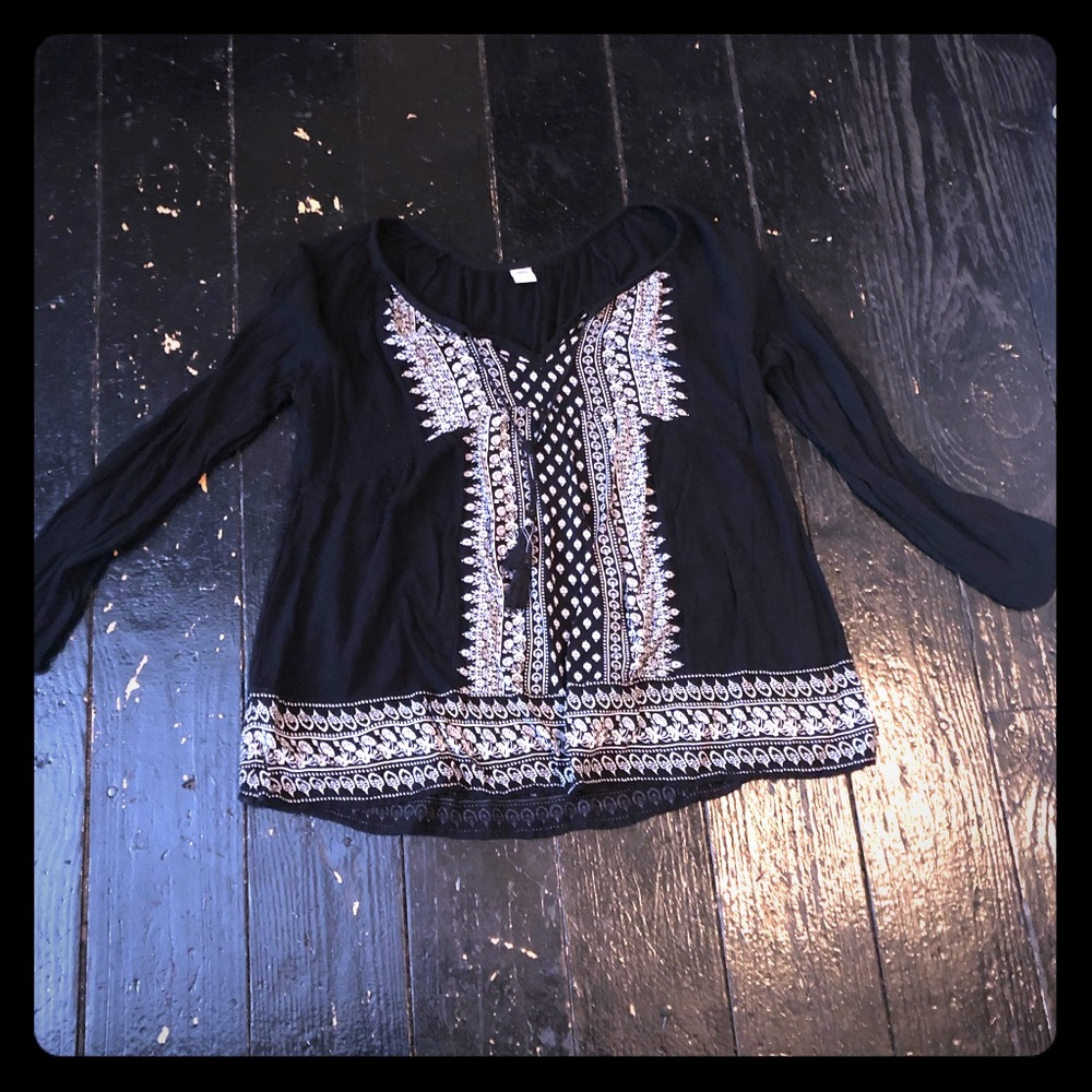 Boho long sleeve shirt